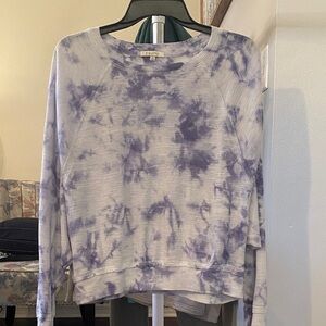 Wild Fable Lavender/Blue Tie-Dye Sweatshirt Waffle Knit Style